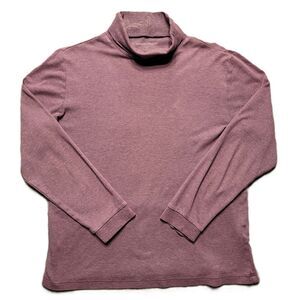 Woolrich Woman’s M  Shirt Turtleneck Long Sleeve Purple Top Medium